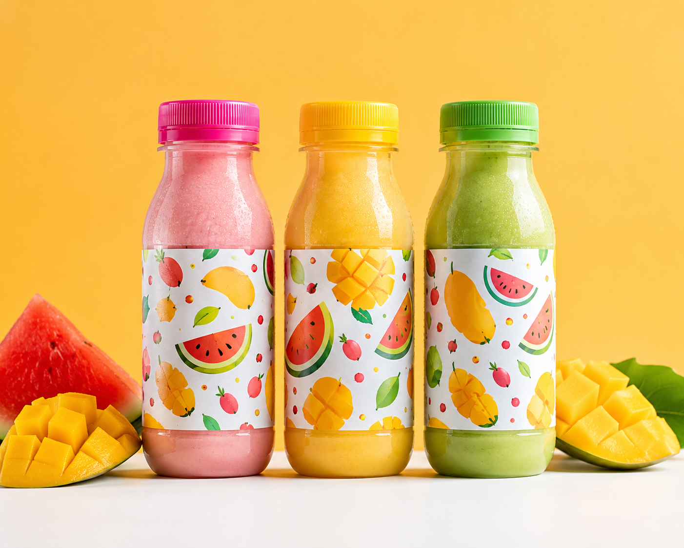 Siparoo smoothie bottles lined up